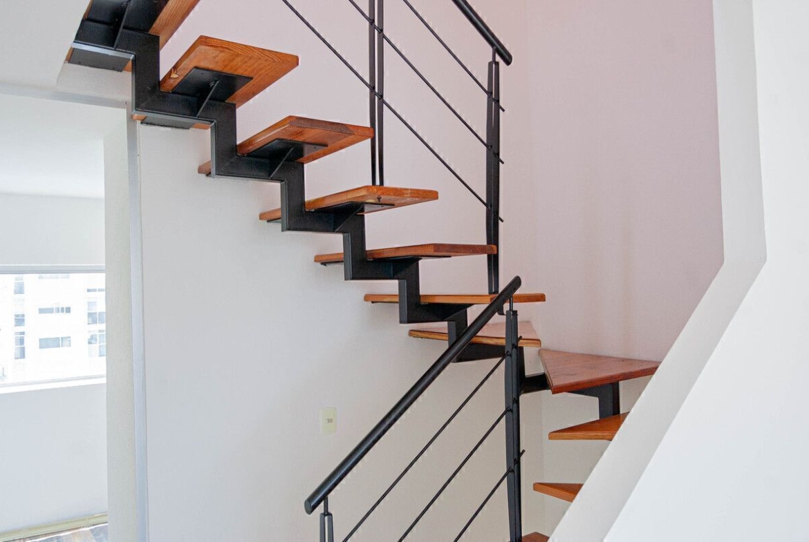 Escaleras al roof garden